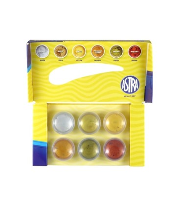 6 farb dekoracyjnych metalicznych Astra 6 x 10ml