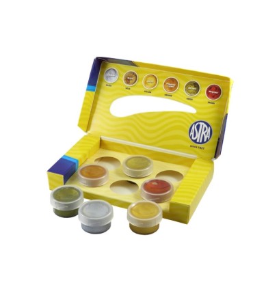 6 farb dekoracyjnych metalicznych Astra 6 x 10ml