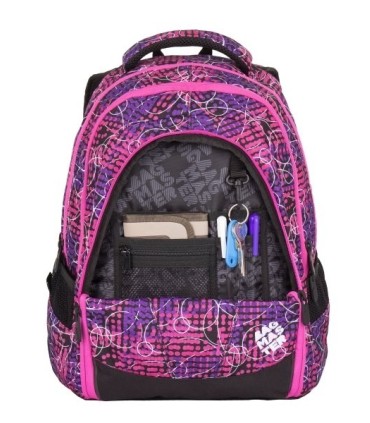 Superlekki plecak szkolny Bagmaster różowy