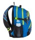 Lekki plecak szkolny Bagmaster w kratkę, niebieski