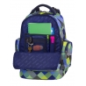 Młodzieżowy plecak szkolny CoolPack Brick 28 l, Blue Patchwork A497