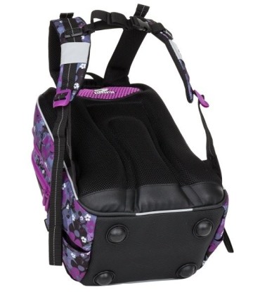 Plecak szkolny Bagmaster kwiatuszki - trzykomorowy