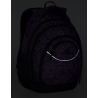 Superlekki plecak szkolny Bagmaster, fioletowy w trójkąty ENERGY9D
