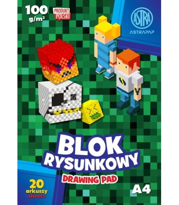  Wyprawka szkolna astra pixelone dla fana minecraft