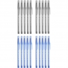 20 szt. x długopis BIC Round Stic Classic 1,0 mm: 2x niebieski i 2x czarny