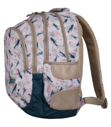 Trzykomorowy plecak szkolny St.Right 27 L, Boho BP6