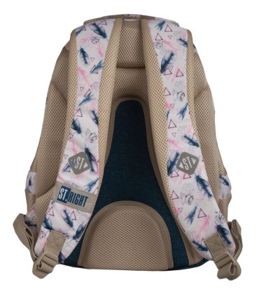 Trzykomorowy plecak szkolny St.Right 27 L, Boho BP6