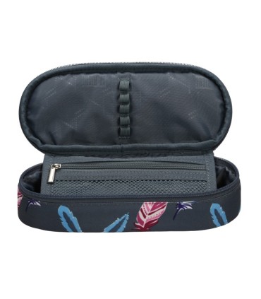 Usztywniany piórnik szkolny St.Right Indian Feathers PC1