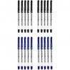 20 szt. x długopis żelowy BIC Gel-ocity Stic cienka końcówka: 10x niebieski i 10x czarny