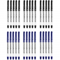 30 szt. x długopis żelowy BIC Gel-ocity Stic cienka końcówka: 15x niebieski i 15x czarny
