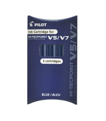 Naboje do cienkopisu PILOT V5 CARTRIDGE SYSTEM 3 szt. niebieskie