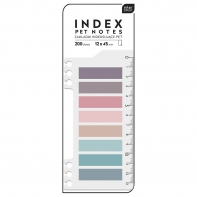 Zakładki indeksujące karteczki samoprzylepne w 8 kolorach, plastikowe INTERDRUK