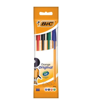 4 szt. x długopis BIC Orange Original Fine 0,8 mm, różne kolory
