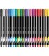 Cienkopisy BIC Intensity Fine z końcówką 0,8 mm z metalową osłonką – różne kolory, plastikowe etui 20 sztuk