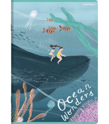 5x ZESZYT TOP 2000 A5 16 KARTEK OCEAN WONDERS KRATKA KAŻDY INNY