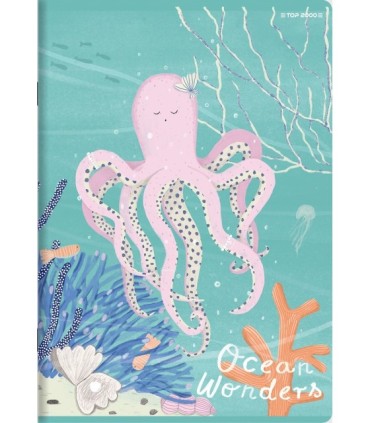 5x ZESZYT TOP 2000 A5 16 KARTEK OCEAN WONDERS KRATKA KAŻDY INNY