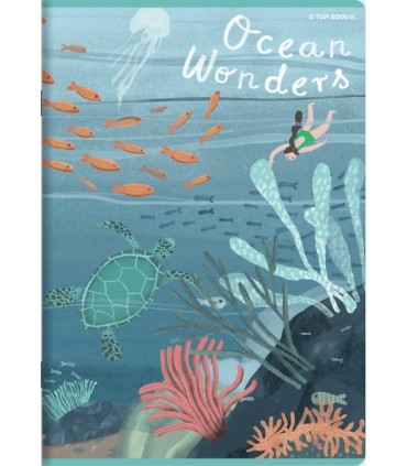 5x ZESZYT TOP 2000 A5 16 KARTEK OCEAN WONDERS KRATKA KAŻDY INNY