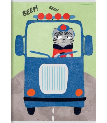 5x ZESZYT TOP 2000 A5 32 KARTKI BOY'S CARD LINIA Z MARGINESEM KAŻDY INNY