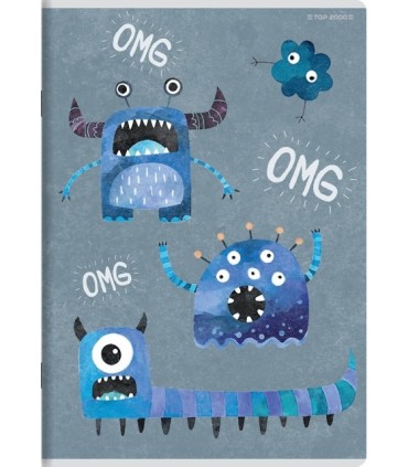 5x ZESZYT TOP 2000 A5 32 KARTKI BOY'S CARD LINIA Z MARGINESEM KAŻDY INNY