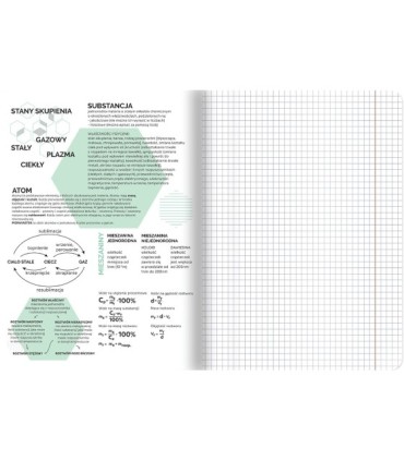 Zeszyt DO CHEMII, A5 60k, TOP-2000, kratka z marginesem, przydatne ściągi