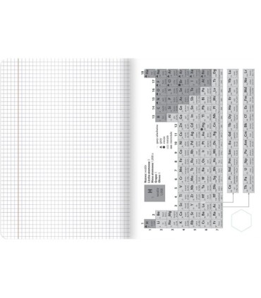 Zeszyt DO CHEMII, A5 60k, TOP-2000, kratka z marginesem, przydatne ściągi