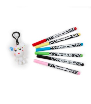 Zestaw kreatywny markery akrylowe 6 sztuk z brelokiem KIDEA