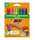 Kredki świecowe dla dzieci BIC Kids Plastidecor pudełko 12 sztuk