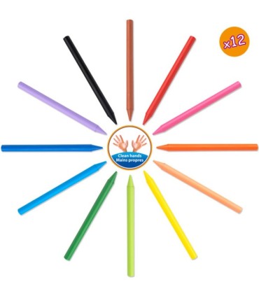 Kredki świecowe dla dzieci BIC Kids Plastidecor pudełko 12 sztuk