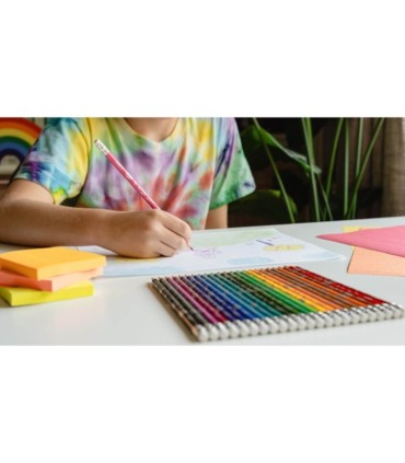 KREDKI OŁÓWKOWE Z GUMKĄ BIC KIDS EVOLUTION ILLUSION 12 SZT. MIX KOLORÓW