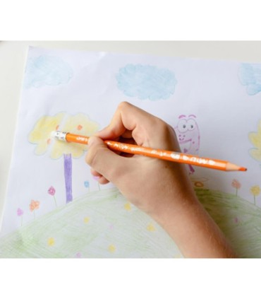 KREDKI OŁÓWKOWE Z GUMKĄ BIC KIDS EVOLUTION ILLUSION 12 SZT. MIX KOLORÓW