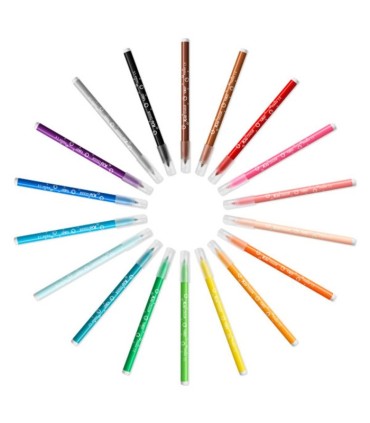 FLAMASTRY DO RYSOWANIA DLA DZIECI BIC COULEUR MAZAKI 18 ŻYWYCH KOLORÓW