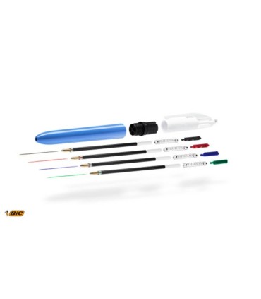 Długopis automatyczny BIC 4 Colours Original Medium, niebieska obudowa, 4 kolory