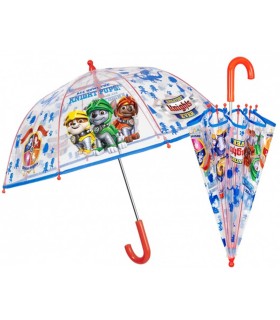 Głęboka parasolka damska Perletti przezroczysta PSI PATROL