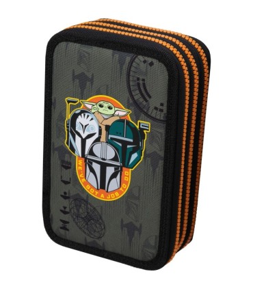 PIÓRNIK POTRÓJNY Z WYPOSAŻENIEM COOLPACK JUMPER 3 STAR WARS MANDALORIAN