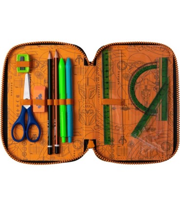 PIÓRNIK POTRÓJNY Z WYPOSAŻENIEM COOLPACK JUMPER 3 STAR WARS MANDALORIAN