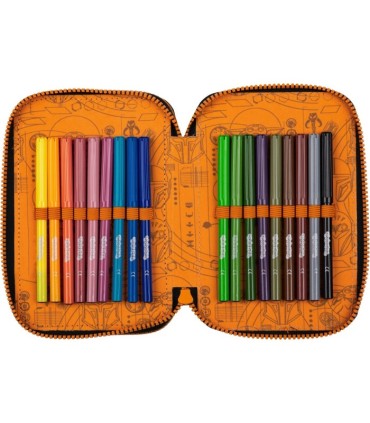 PIÓRNIK POTRÓJNY Z WYPOSAŻENIEM COOLPACK JUMPER 3 STAR WARS MANDALORIAN