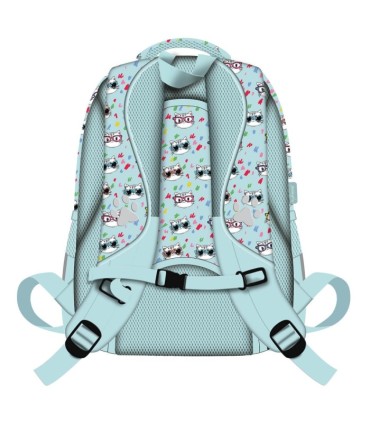 PLECAK SZKOLNY 4-KOMORY BP58 MY LITTLE FRIEND MINT KITTY  kotek ST.MAJEWSKI