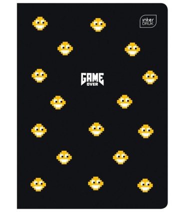 4 X ZESZYT DLA CHŁOPCA A5, 16 KARTEK, TRZYLINIA, INTERDRUK GAME OVER