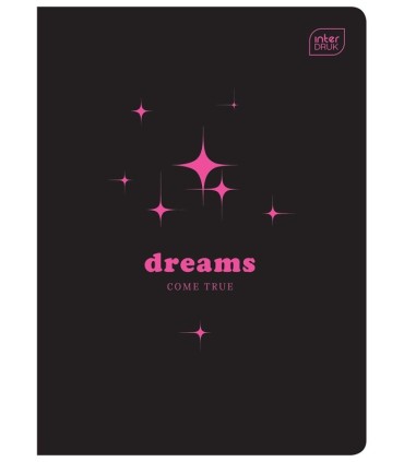 4 X ZESZYT A5, 60 KARTEK, LINIA Z MARGINESEM, INTERDRUK, FLUO FSC