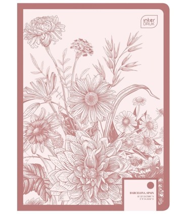 4 X ZESZYT A5, 60 KARTEK, LINIA Z MARGINESEM, INTERDRUK TRENDS, DLA DZIEWCZYNY