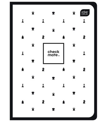 4 X ZESZYT A5, 60 KARTEK, LINIA Z MARGINESEM, INTERDRUK SZACHY