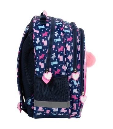 Plecak szkolny dwukomorowy Derform Cleo & Frank 42 piesek