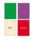 4 X ZESZYT A5, 80 KARTEK, LINIA Z MARGINESEM, INTERDRUK, "CATCH THE COLORS"