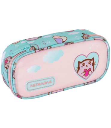 Usztywniany piórnik  saszetka ASTRABAG AC6 KITTY'S WORLD