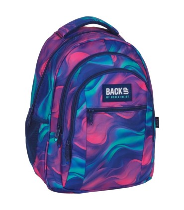Plecak szkolny trzykomorowy Derform BACKUP O KOLOROWE MARZENIE