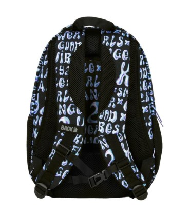 Plecak szkolny trzykomorowy Derform BACKUP model O NAPISY HOLO