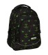 Plecak szkolny trzykomorowy Derform BACKUP model X MONSTER GREEN