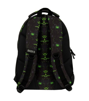 Plecak szkolny trzykomorowy Derform BACKUP model X MONSTER GREEN