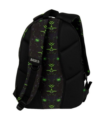 Plecak szkolny trzykomorowy Derform BACKUP model X MONSTER GREEN