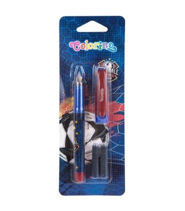 Pióro ze stalówką i 2 wymiennymi nabojami COLORINO FOOTBALL